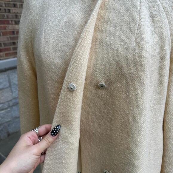 1960s Roos Atkins cream wool vintage coat - Picture 5 of 7